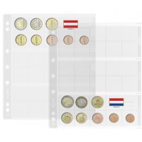 Leuchtturm Numis – EURO листи за три евро-серии / 5бр/, снимка 1 - Нумизматика и бонистика - 35287870