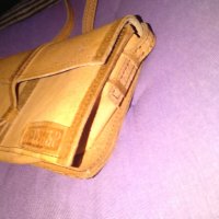 Чанта за през рамо Несебър от соца 1980г нова естествена кожа 21х12х5см, снимка 6 - Чанти - 38217645