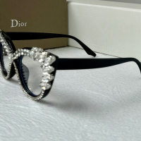 Dior прозрачни слънчеви очила, очила за компютър екстравагантни с камъни, снимка 8 - Слънчеви и диоптрични очила - 44884236