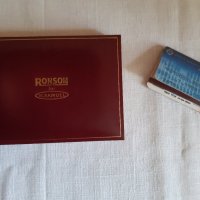 Стара луксозна кутия Ronson for H.Samuel /Кибрит First Investment Bank*VISA за Колекция, снимка 4 - Антикварни и старинни предмети - 32876015