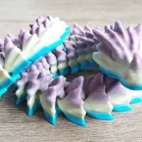 3D многоцветни гъвкави дракони, снимка 1 - Фигурки - 44112893