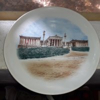Стар порцелан Гърция колекционерска чиния, снимка 2 - Антикварни и старинни предмети - 38440048