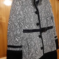 Палто на JUNONA Fashion с уникален дизайн и декорации кожа !, снимка 3 - Палта, манта - 35560222