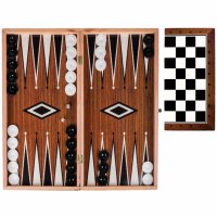 Настолна дървена игра 2в1 - Шах и Табла 48x25.5 - код 1092928, снимка 1 - Настолни игри - 26923680