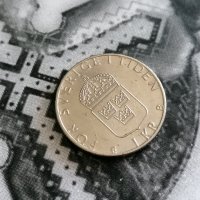 Mонета - Швеция - 1 крона | 1998г., снимка 1 - Нумизматика и бонистика - 28478238