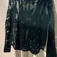Дантелена блуза, снимка 5 - Блузи с дълъг ръкав и пуловери - 39113842