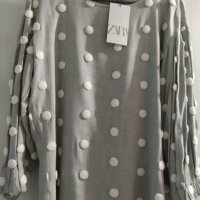 НОВА ZARA елегантна дамска блуза – размер М , снимка 8 - Блузи с дълъг ръкав и пуловери - 32274075