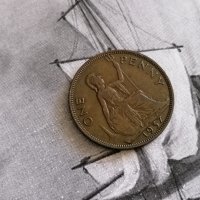 Монета - Великобритания - 1 пени | 1937г., снимка 1 - Нумизматика и бонистика - 28281327