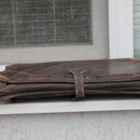 Кожена чанта 1960г, снимка 6 - Антикварни и старинни предмети - 35656083