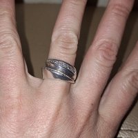 сребърен пръстен, снимка 5 - Пръстени - 44098543
