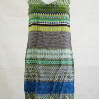 Многоцветна рокля с фигурален принт - M, снимка 2 - Рокли - 43111407