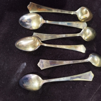 стари сребърни лъжички , снимка 8 - Антикварни и старинни предмети - 44893430