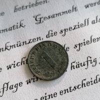 Райх монета - Германия - 1 пфениг | 1942г.; серия D, снимка 2 - Нумизматика и бонистика - 34675016