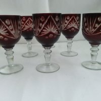 Кристални чаши, снимка 4 - Антикварни и старинни предмети - 33271299