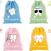 Нов комплект от 4 броя Подаръчни торбички за Феята на зъбките Калъф момчета и момичета , снимка 1 - Други стоки за дома - 42945968