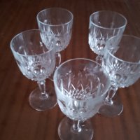 Кристални чаши, старинни, красиви, оловен кристал, снимка 6 - Антикварни и старинни предмети - 44045646