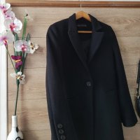 Черно палто вълна ZARA , снимка 5 - Палта, манта - 44128322