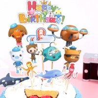 The Octonauts Октонавтите Happy Birthday сет топери клечки декор за торта украса парти Рожден Ден, снимка 1 - Други - 27242226