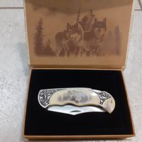 Сгъваем подаръчен нож в кутия,ножа,кама,кинжал, снимка 9 - Колекции - 43472528