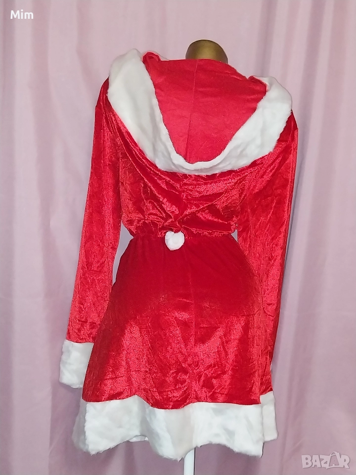 2XL/3XL Червена Коледна рокля за едра дама , снимка 1