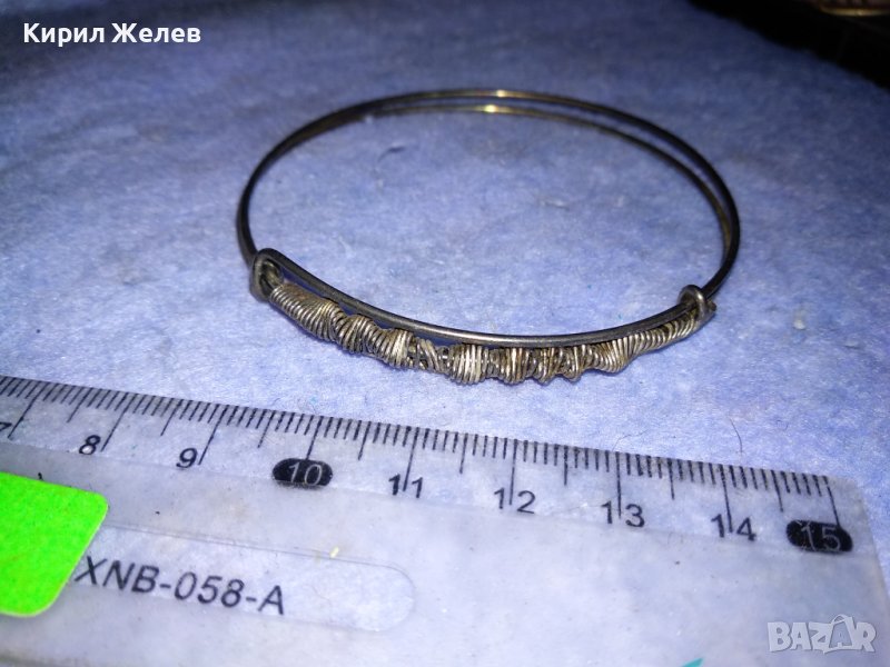 ФИНА ФИЛИГРАНЕН ТИП СРЕБРИСТА СТОМАНЕНА ХЕНД МЕЙД ГРИВНА 38002, снимка 1