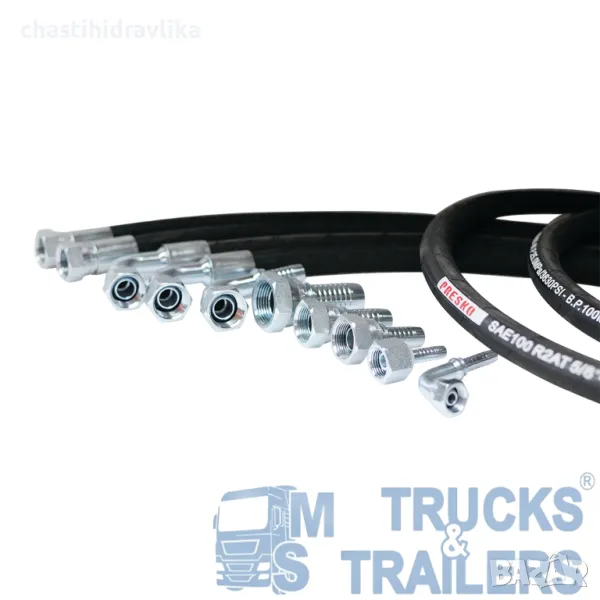 Хидравличен маркуч PRESKO HP 3/4” - 1000mm 00°- 90°, снимка 1