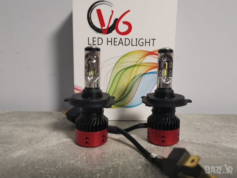 70W 9600LM LED крушки Н4 Н7 Н1 НВ3 НВ4 Philips MZ Chip LED, снимка 1