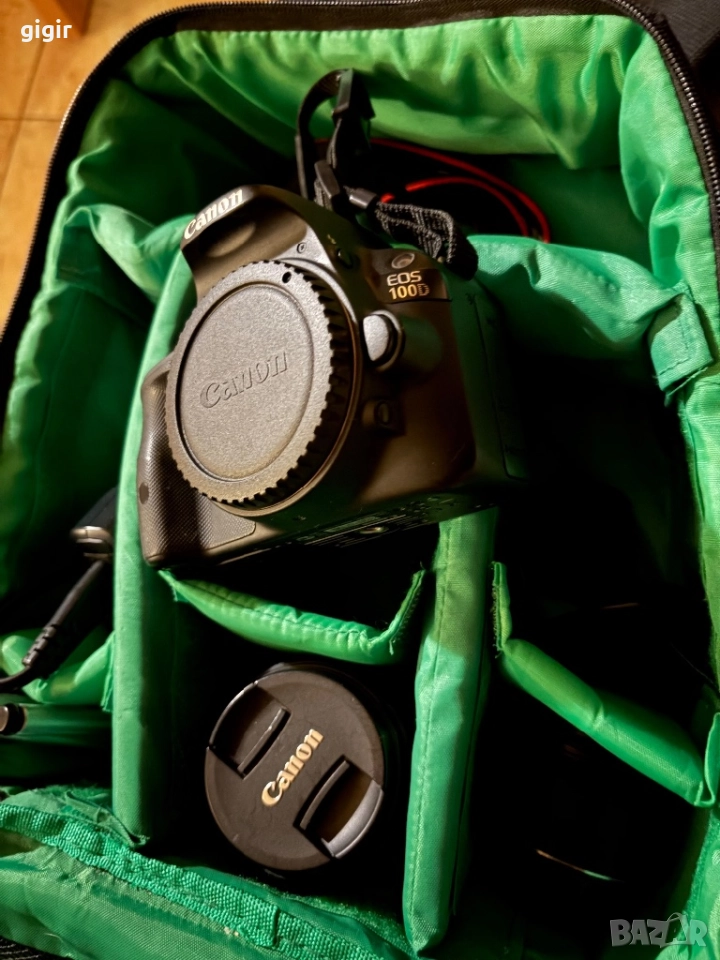 Canon 100D с двя обектива., снимка 1