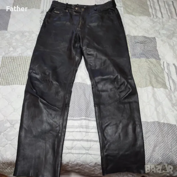 Кожен мотопанталон AKITO размер 36, снимка 1