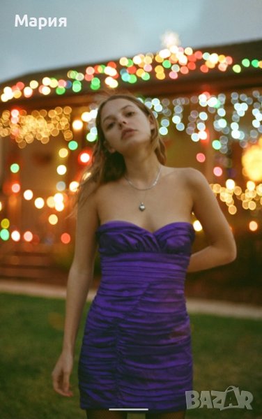 Нова сатенена рокля ZARA, снимка 1