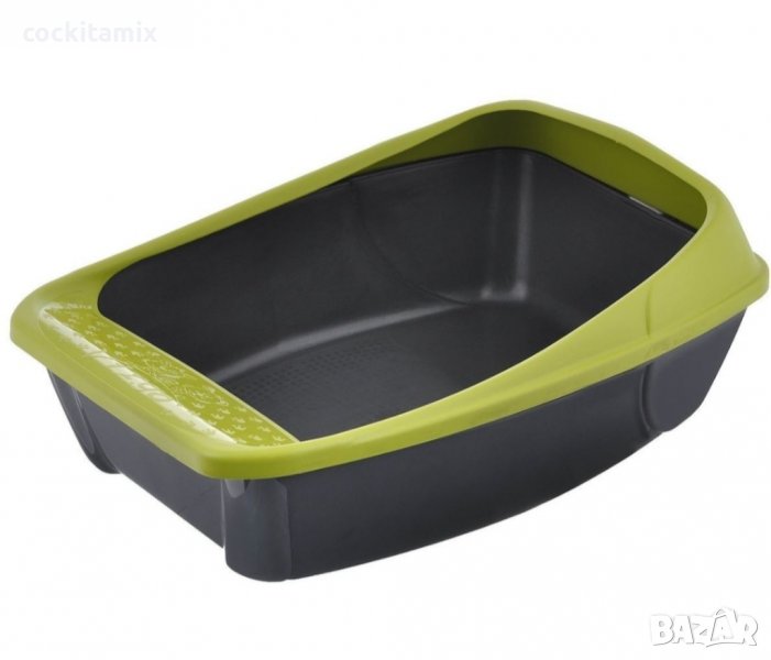 Котешка тоалетна открита ВИРГО зелена Размери см 52x39x20h - 1бр, снимка 1