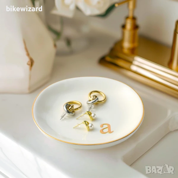 Купа за бижута, поднос за бижута порцеланова НОВ, снимка 1