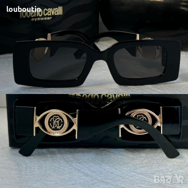 Roberto Cavalli  дамски слънчеви очила правоъгълни, снимка 1