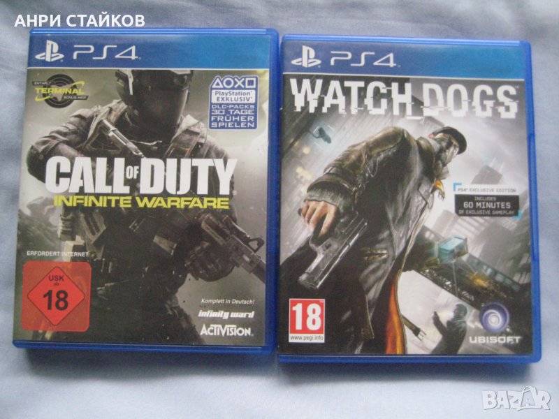 Продавам CD INFINITE WARFARE и Watch dogs PS4, снимка 1