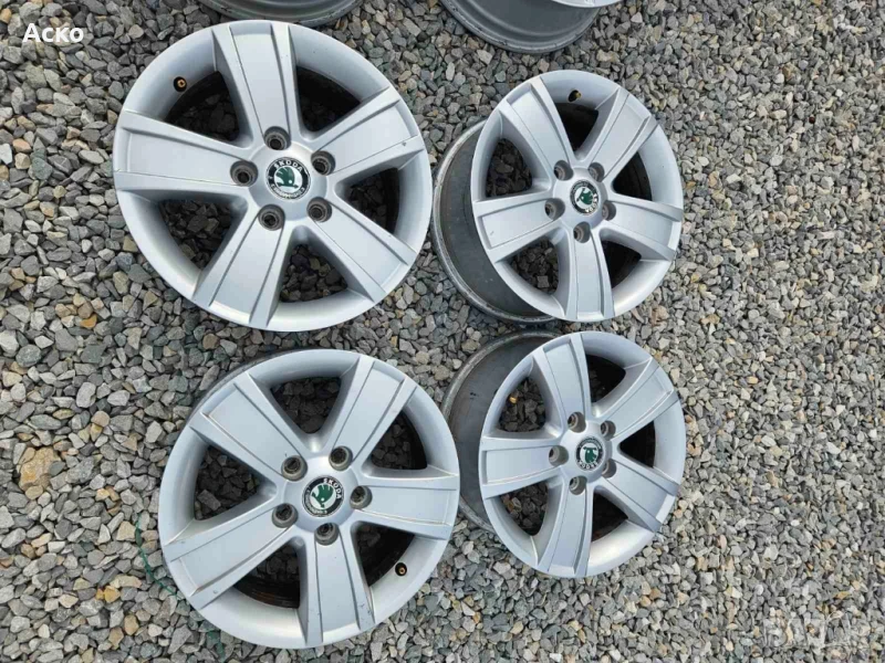 5x112..15.цола 6.5j ET50 ОРГИНАЛНИ Шкода , снимка 1
