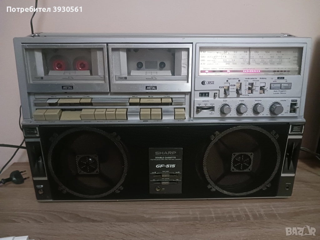 Касетофон sharp gf 515 , снимка 1