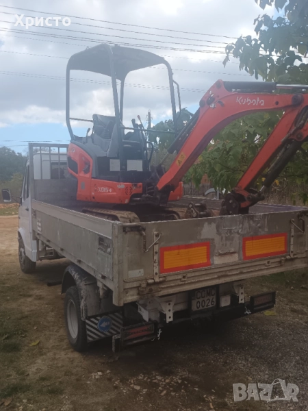 Услуги с тристранен самосвал и мини багер kubota, снимка 1