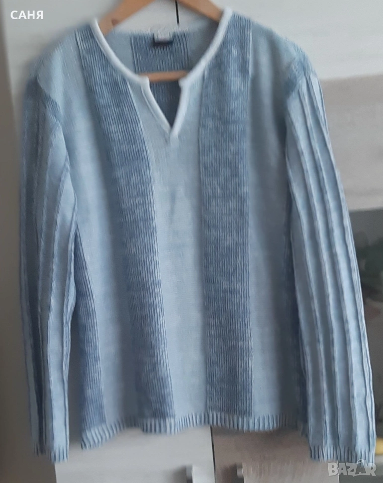 Мекa,еластична блуза LAGOS и Дебел,стегнат пуловерS-M, снимка 1