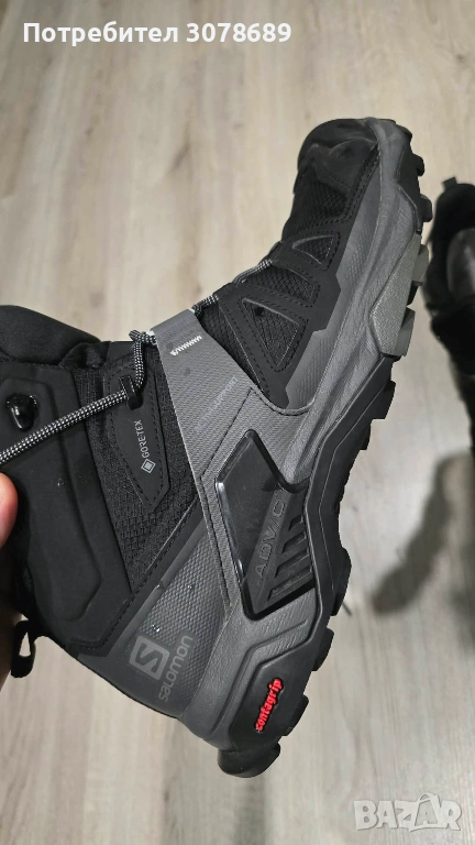 Мъжки туристически обувки Salomon Gore-tex Ultra 4 Mid Gtx - black/magnet/pearl, снимка 1