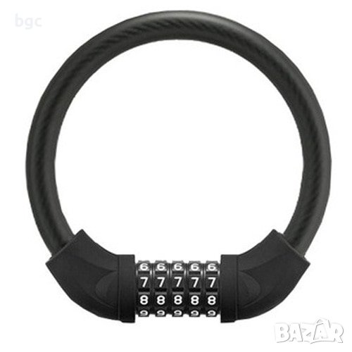 Заключващо устройство за велосипед Rockbros rks502-black, С цифри, снимка 1