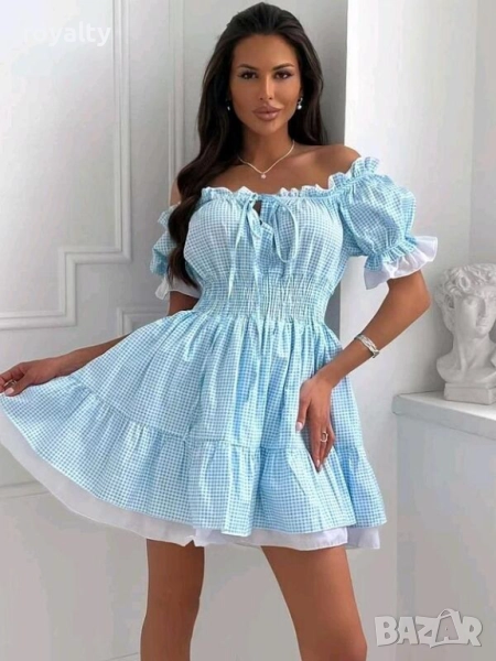 Кукленска красива синя рокля 🩵, снимка 1