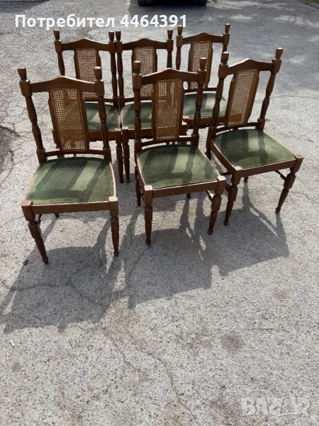 Дървени столове  комплект 6, снимка 1