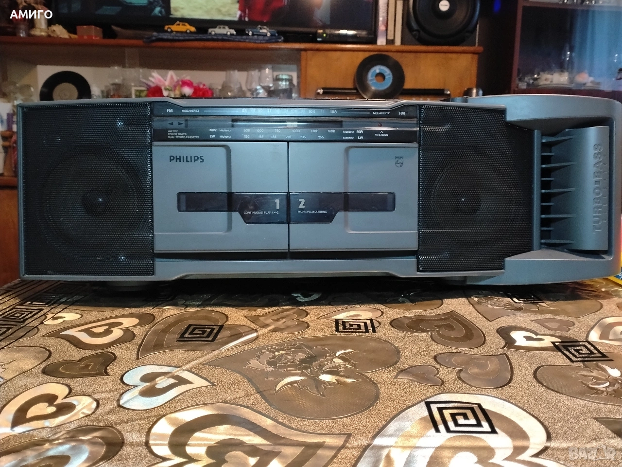 Продавам радио касетофон Philips aw 7112/00, снимка 1
