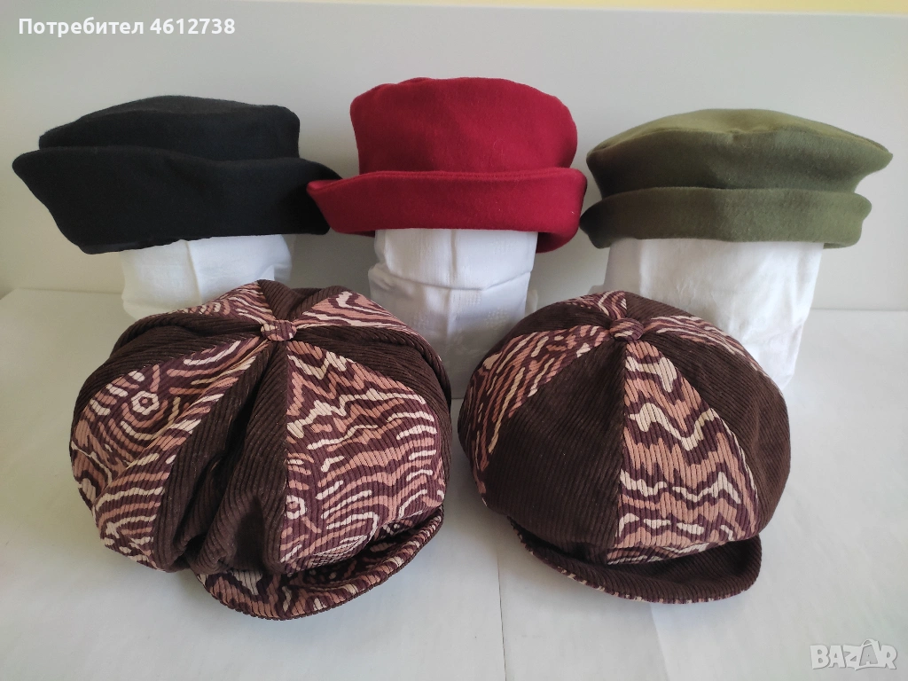 Нови дамски шапки, барети и каскети, снимка 1