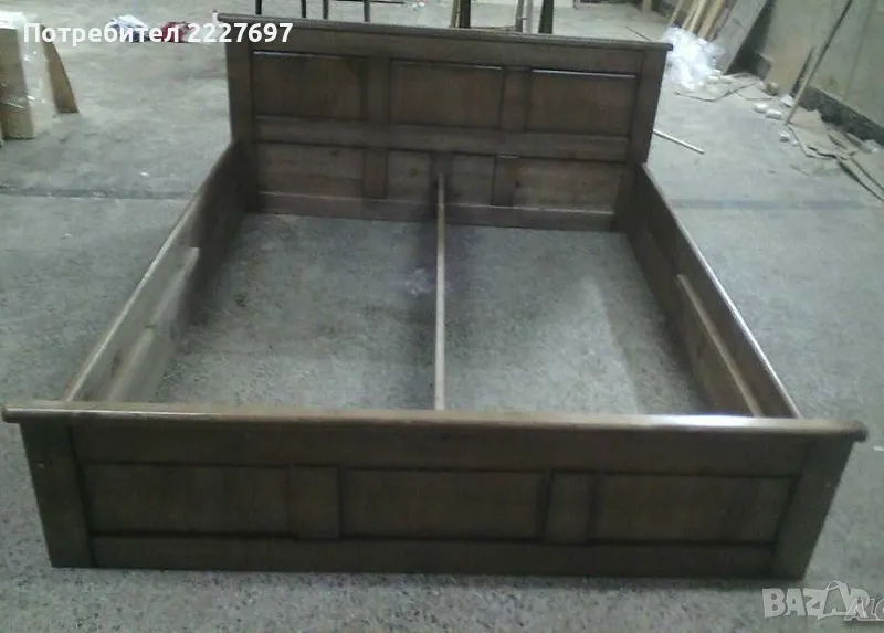 Спалня от Масив в цвят. С амортисьорен механизъм за повдигане на матрака., снимка 1