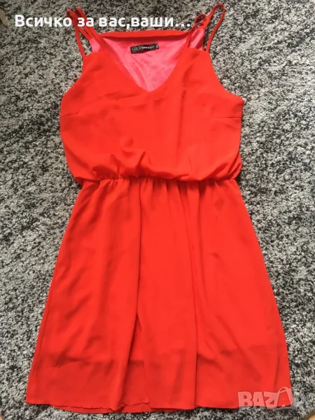 Червена,лятна рокля-10лв., снимка 1