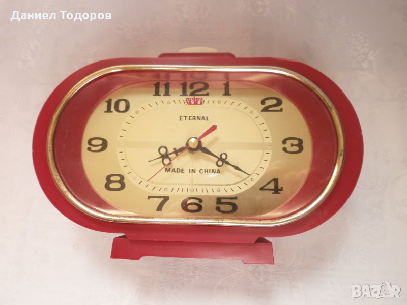 Стар Китайски Механичен Будилник  - Работи и Звъни, снимка 1