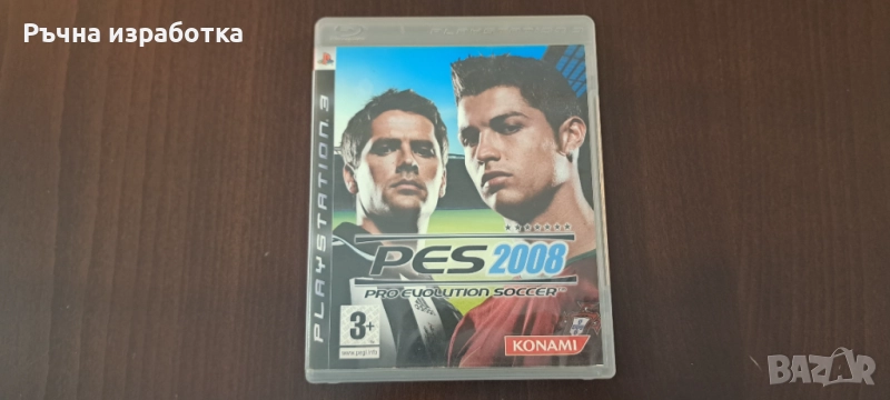 pes 2008 ps3 game диск конзола контролер игра футбол playstation джойстик, снимка 1