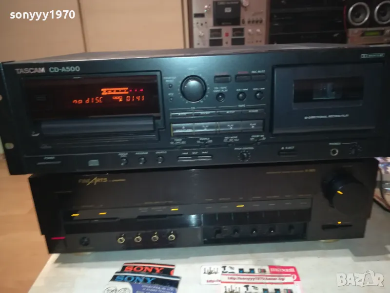FINE ARTS AMPLI & TASCAM CD DECK-SWISS 1502251943, снимка 1