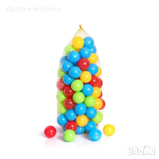 Топки пластмасови 100 броя, за игра, за басейн , снимка 1
